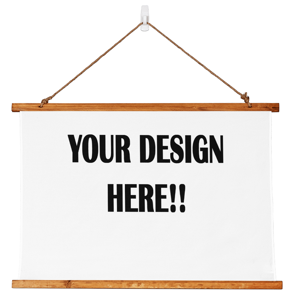 Custom Design Wood Framed  Wall Tapestry (Landscape)