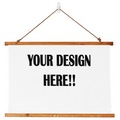 Custom Design Wood Framed  Wall Tapestry (Landscape)