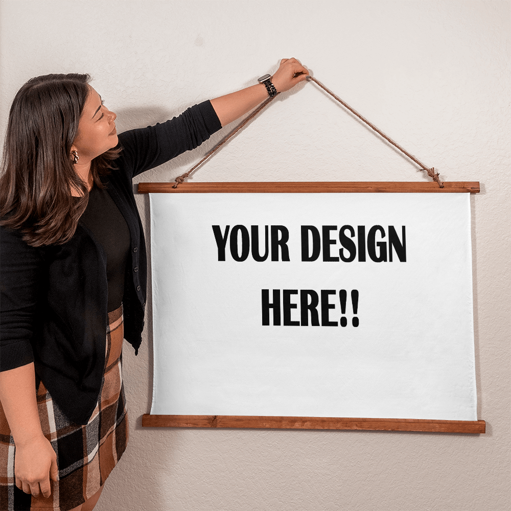 Custom Design Wood Framed  Wall Tapestry (Landscape)