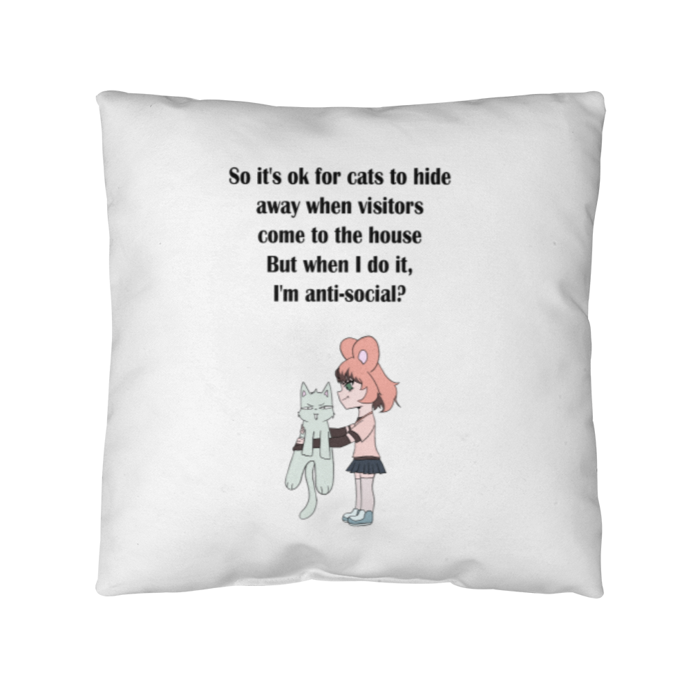 Anti-Social? No, Just Cat-Level Selective — Classic Pillow