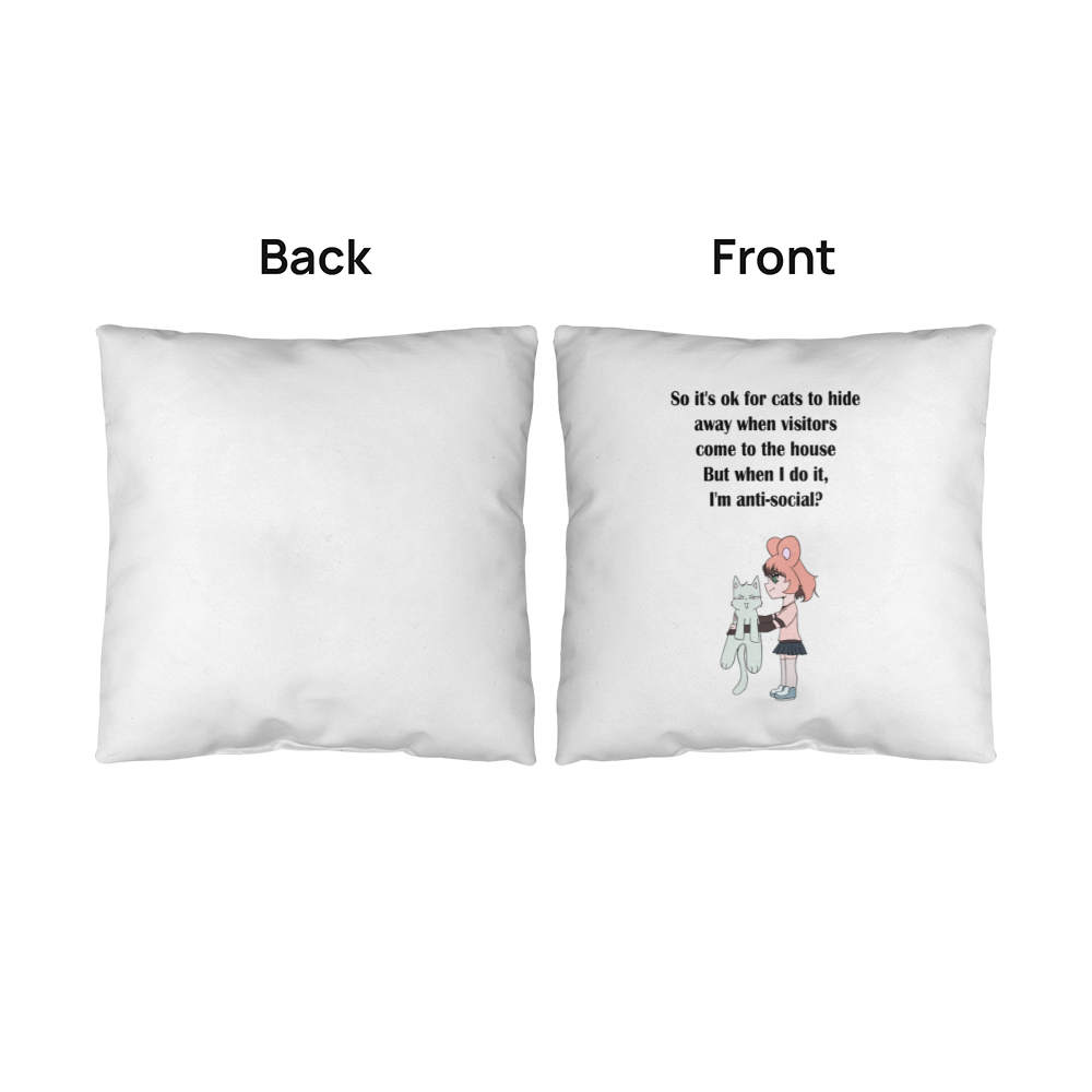 Anti-Social? No, Just Cat-Level Selective — Classic Pillow