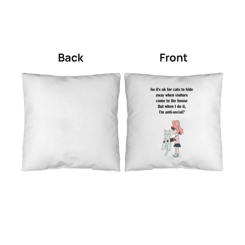 Anti-Social? No, Just Cat-Level Selective — Classic Pillow