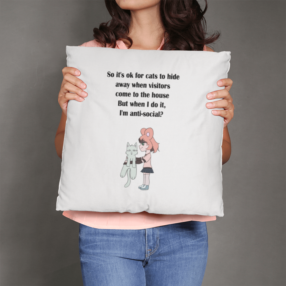 Anti-Social? No, Just Cat-Level Selective — Classic Pillow