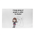 No Thanks Funny Introvert Welcome Mat — Anime Quote Doormat