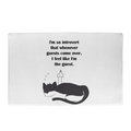 When Guests Arrive, I Become the Guest — Funny Introvert Cat Welcome Mat