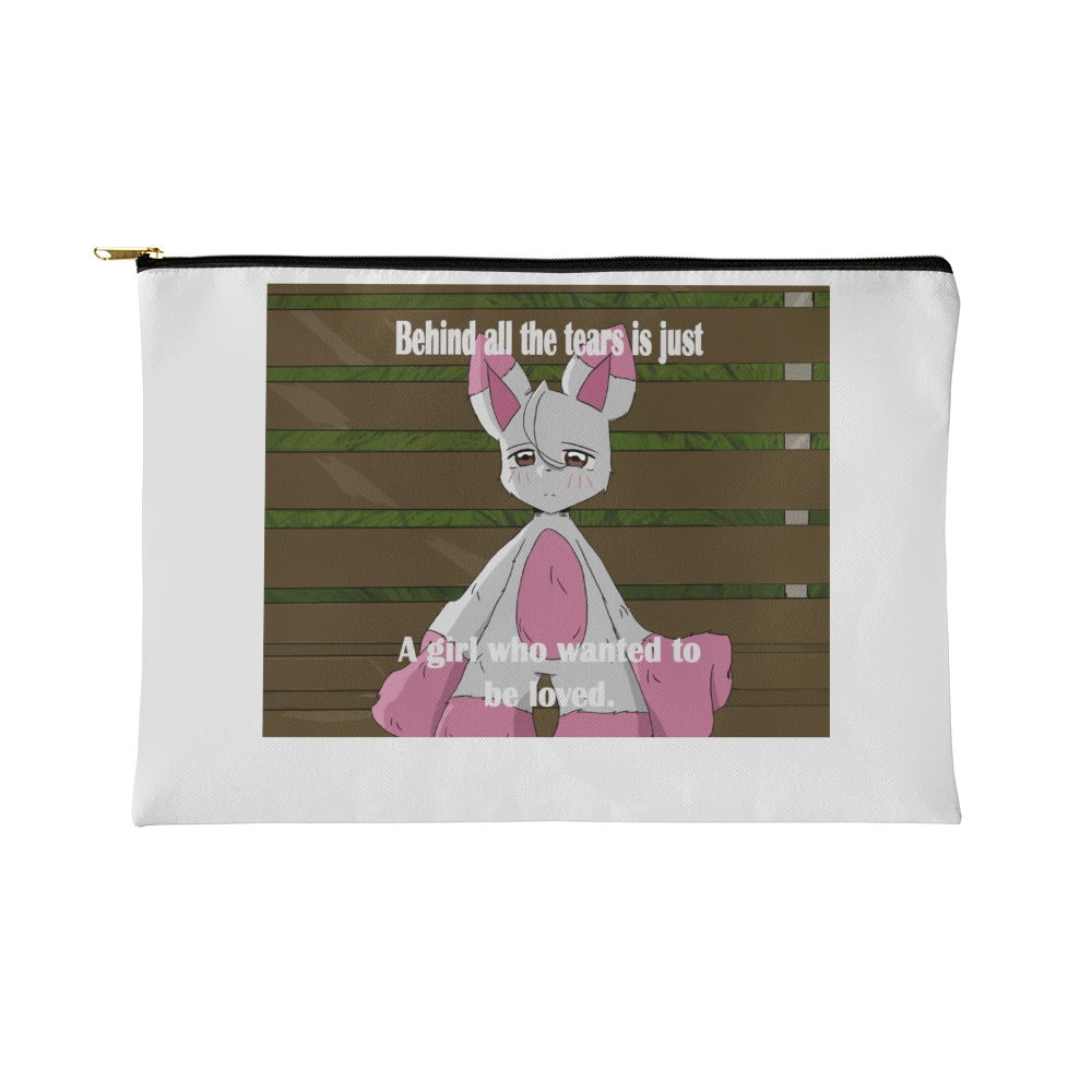 Behind All the Tears — Fabric Zippered Pouch (Small)