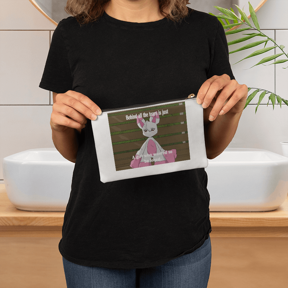 Behind All the Tears — Fabric Zippered Pouch (Small)