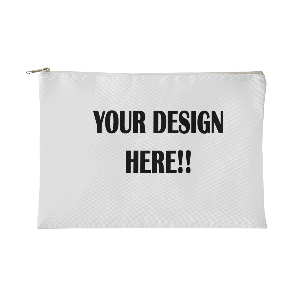 Custom Design Fabric Zippered Pouch - Small