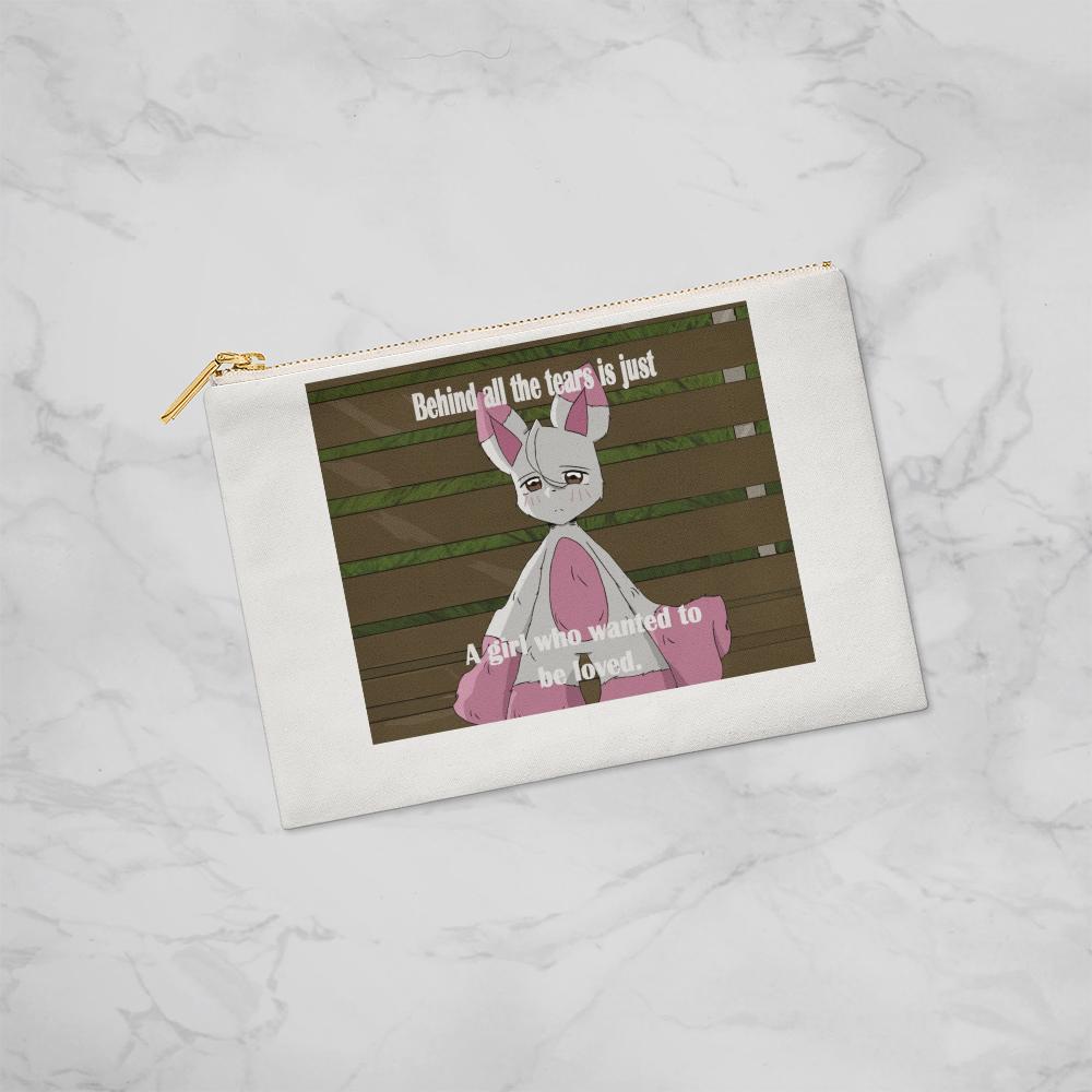 Behind All the Tears — Fabric Zippered Pouch (Small)
