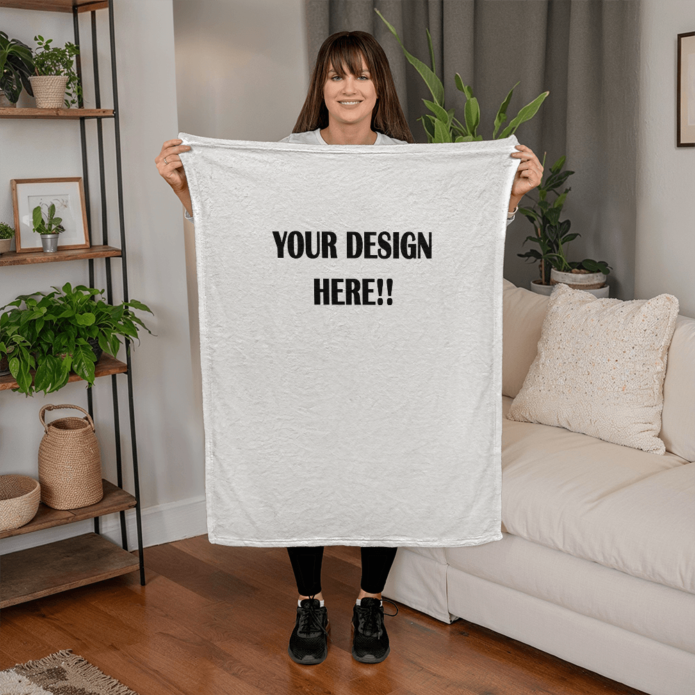 Custom Design Coral Fleece Blanket (3:4)