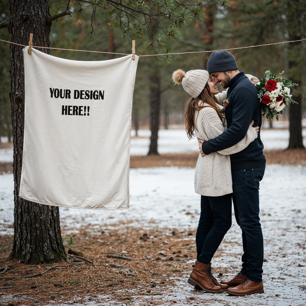 Custom Design Coral Fleece Blanket (3:4)
