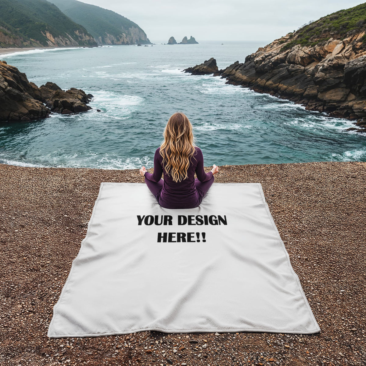 Custom Design Coral Fleece Blanket (3:4)
