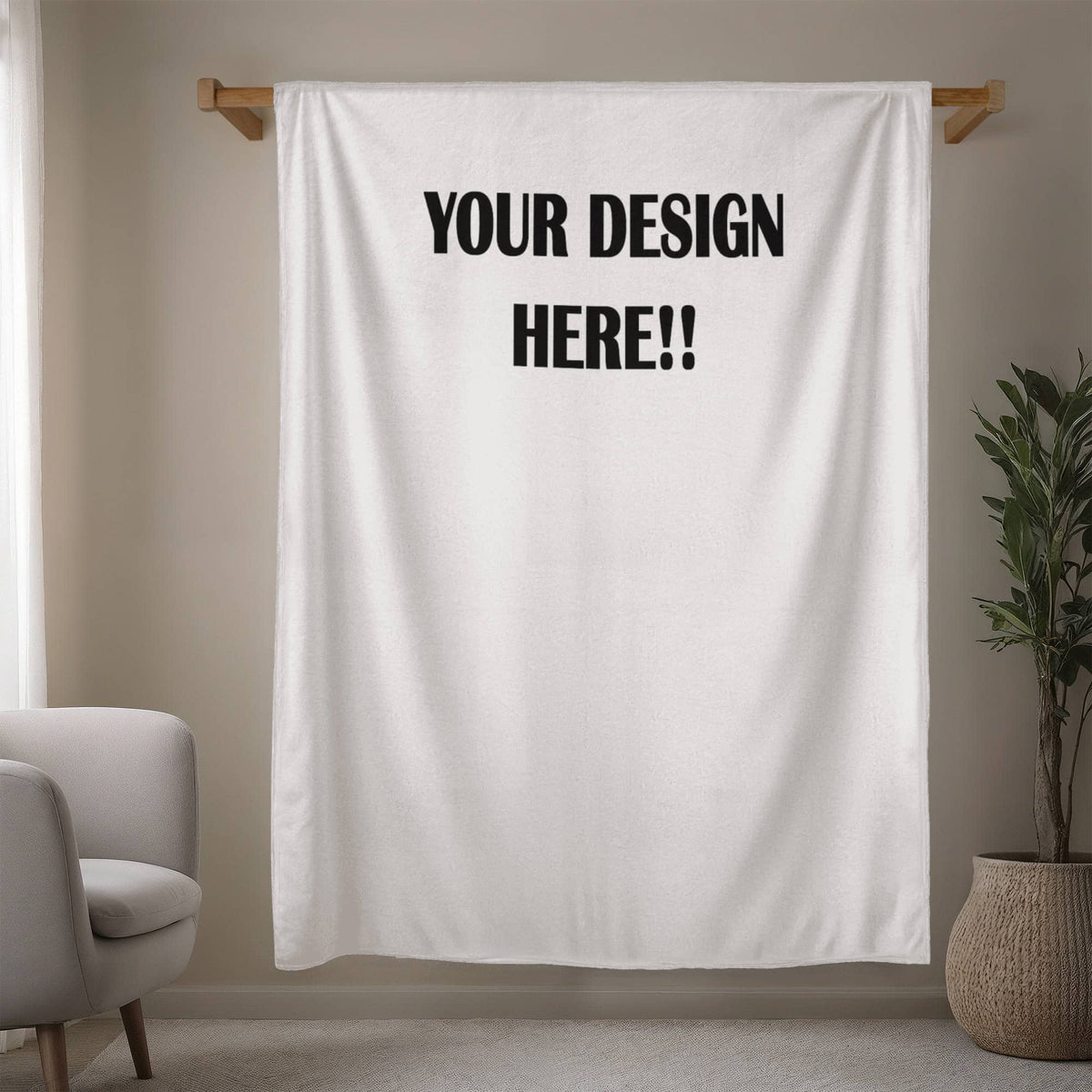 Custom Design Mink Touch Fleece Blanket (3:4)