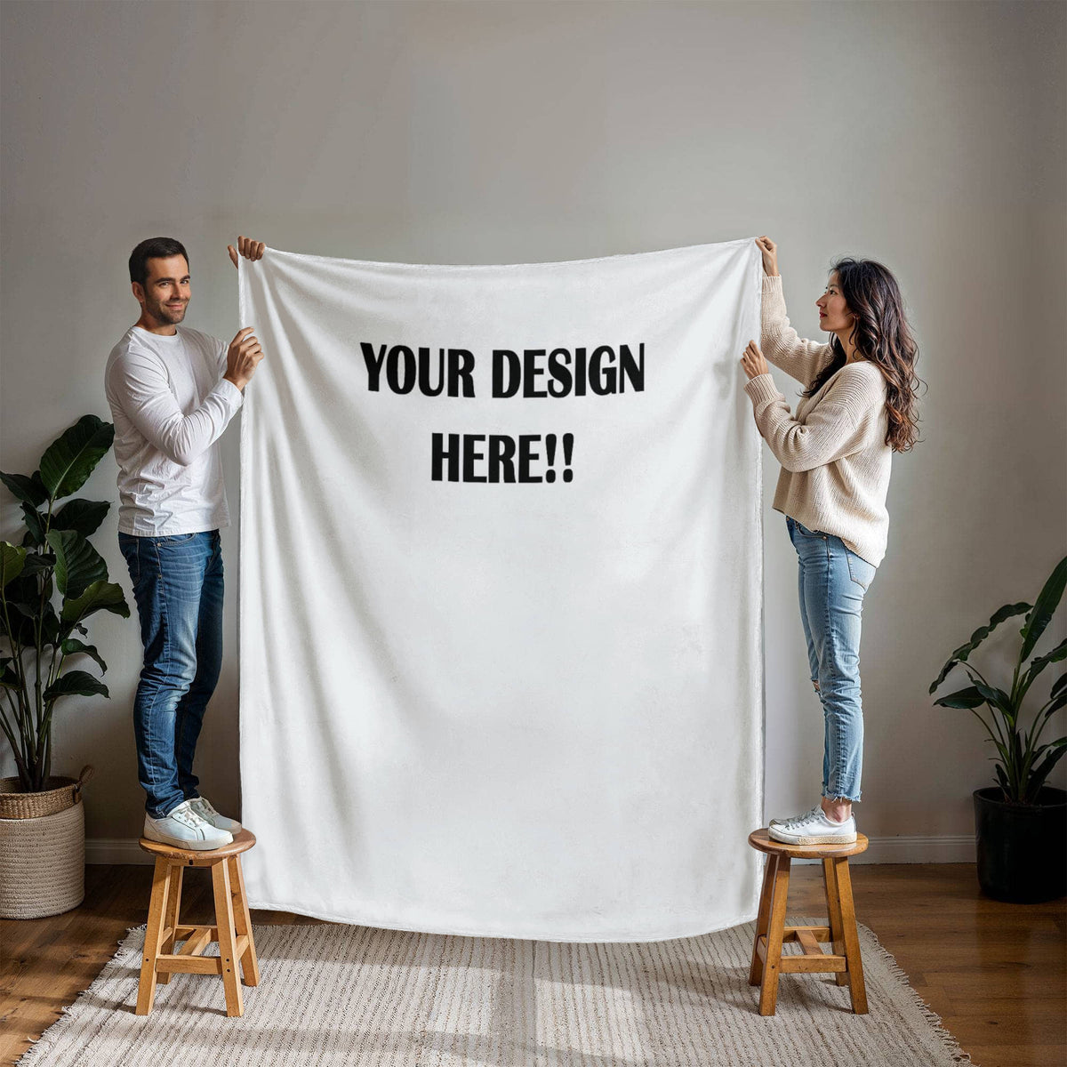 Custom Design Mink Touch Fleece Blanket (3:4)