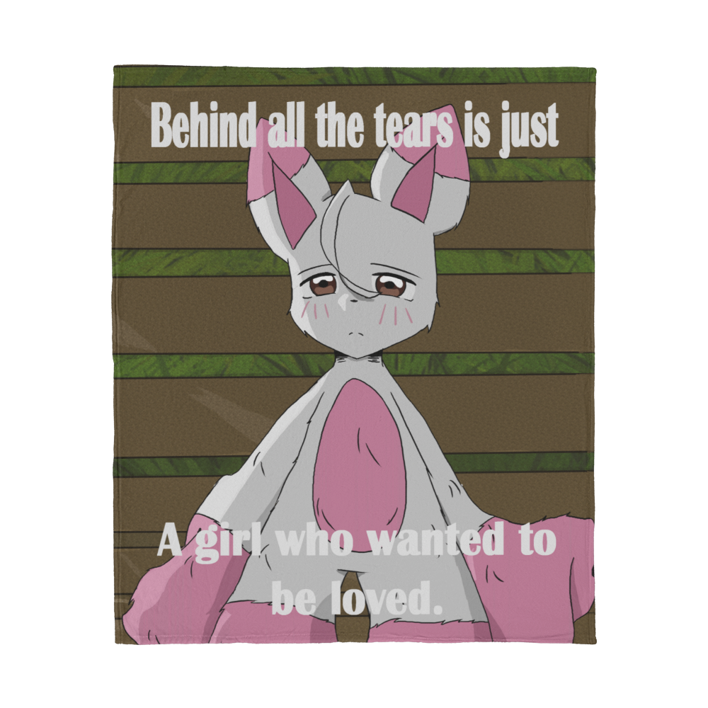 Behind All the Tears — Jersey Fleece Blanket (50" x 60")