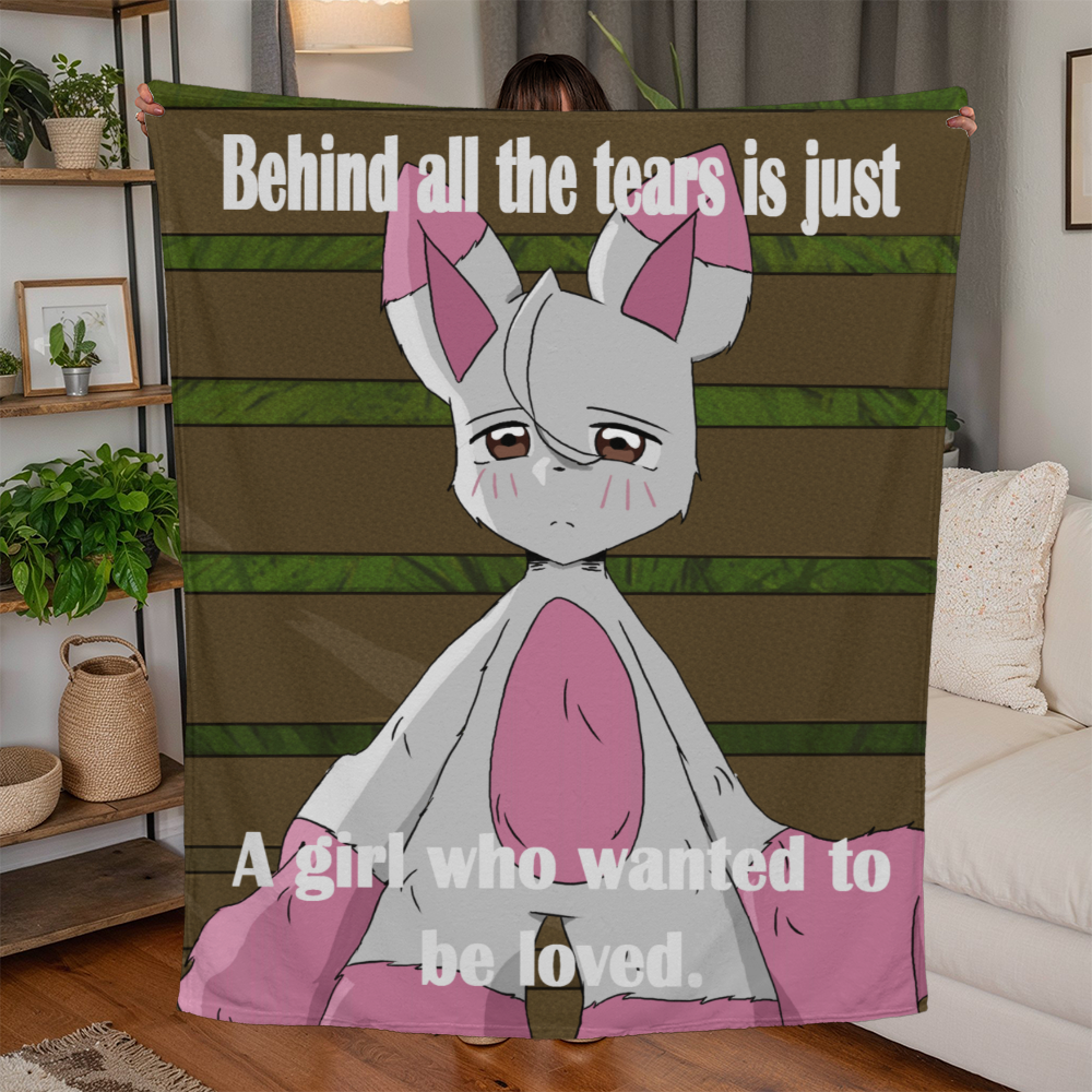 Behind All the Tears — Jersey Fleece Blanket (50" x 60")
