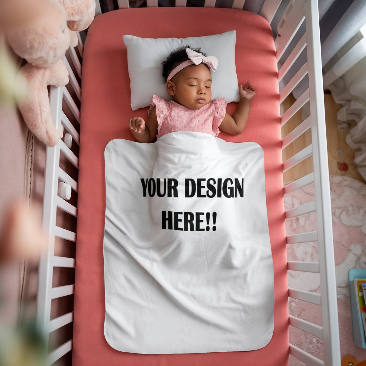 Custom Design Sherpa Fleece Blanket (3:4)