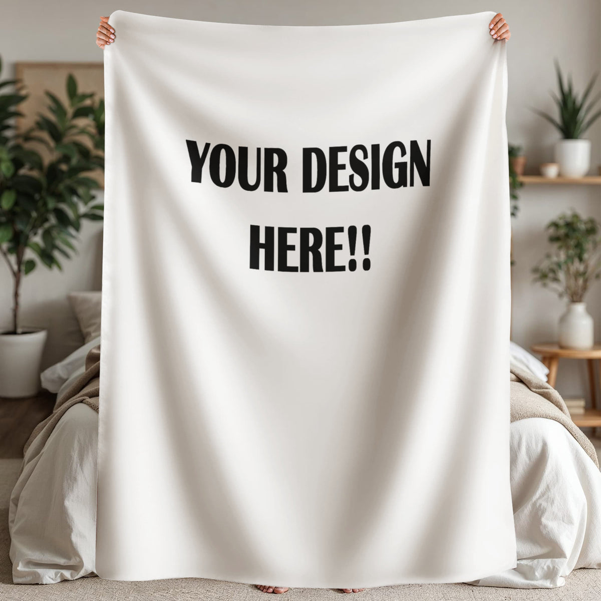 Custom Design Sherpa Fleece Blanket (3:4)