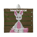 Behind All the Tears — Hooded Sherpa Fleece Blanket