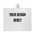 Custom Design Hooded Sherpa Fleece Blanket