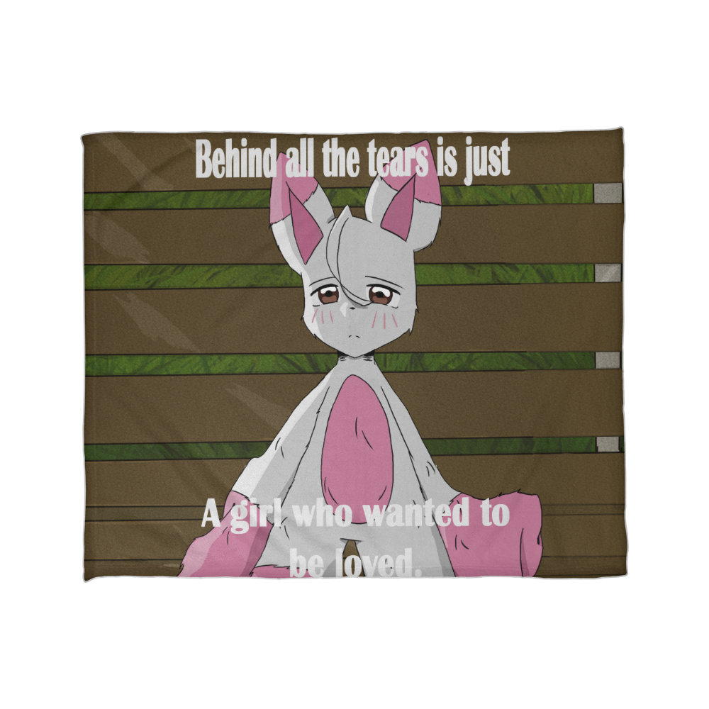 Behind All the Tears — Coral Fleece Blanket