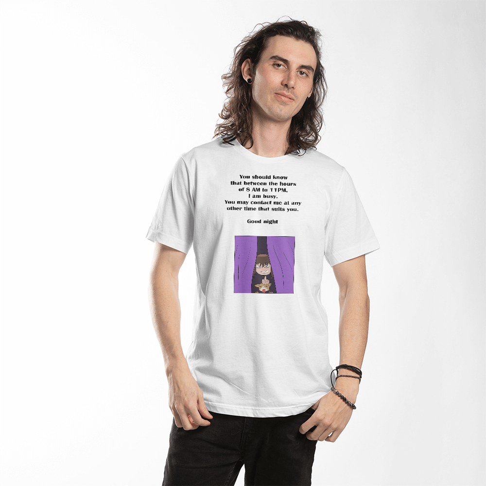 I Am Busy 8AM–11PM — Night Owl Unisex T-Shirt