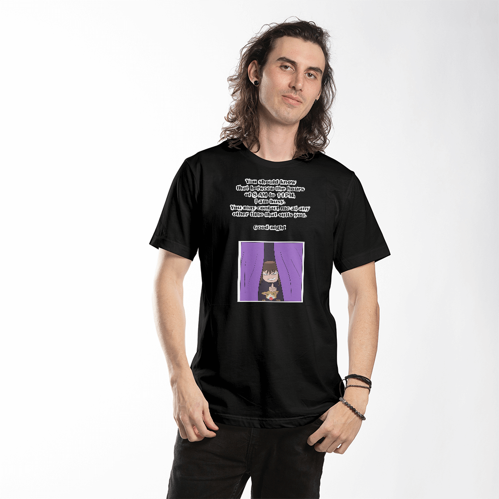 I Am Busy 8AM–11PM — Night Owl Unisex T-Shirt
