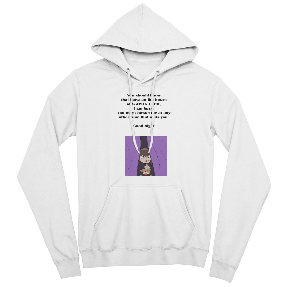 I Am Busy 8AM–11PM — Night Owl Pullover Hoodie