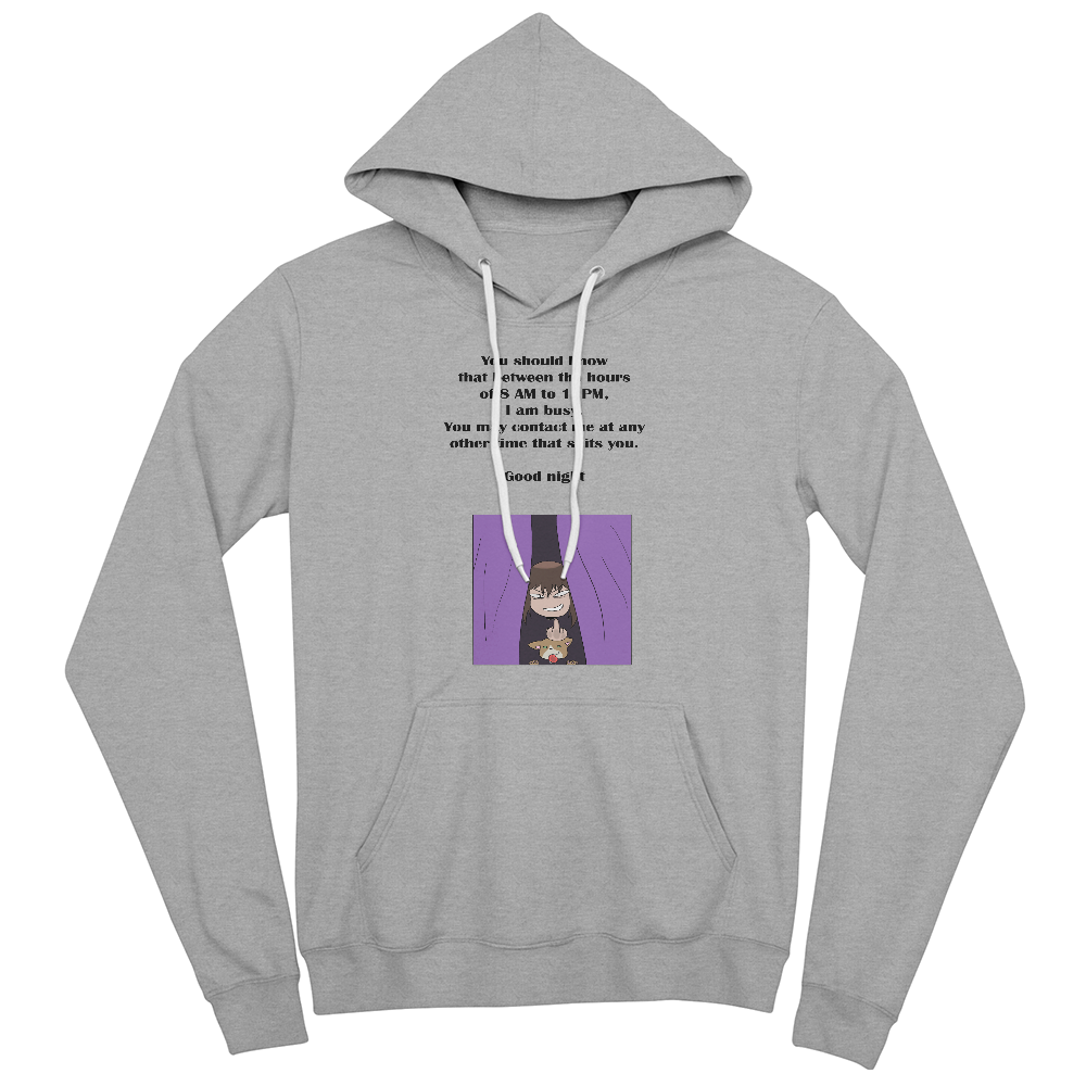 I Am Busy 8AM–11PM — Night Owl Pullover Hoodie