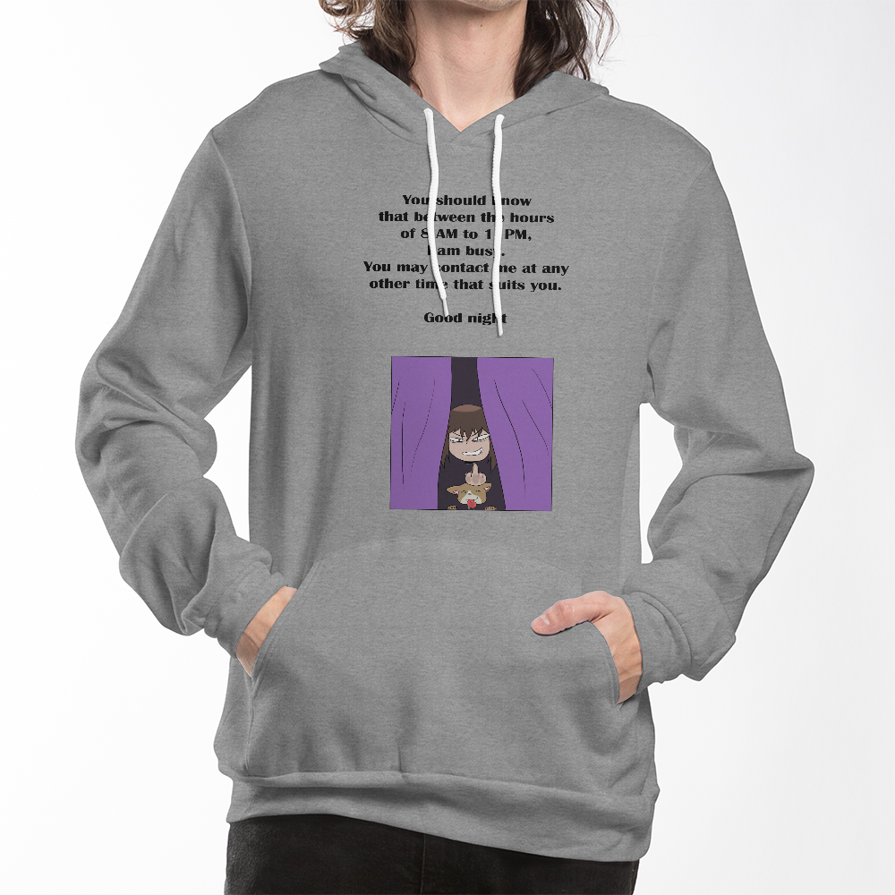 I Am Busy 8AM–11PM — Night Owl Pullover Hoodie
