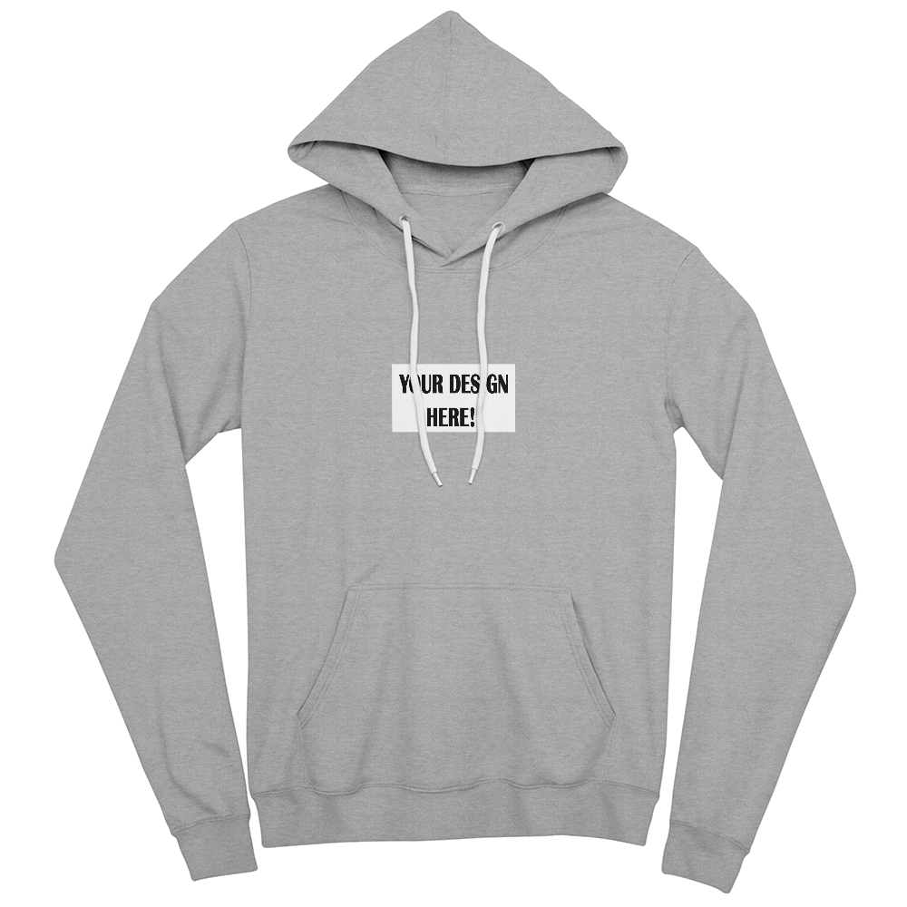 Custom Design Bella + Canvas 3719 Unisex Pullover Hoodie Front Print