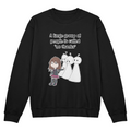 No Thanks Crewneck Sweatshirt -- Funny Introvert Anime Gift