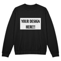 Custom Design Bella + Canvas 3945 Unisex Crewneck Sweatshirt Front Print