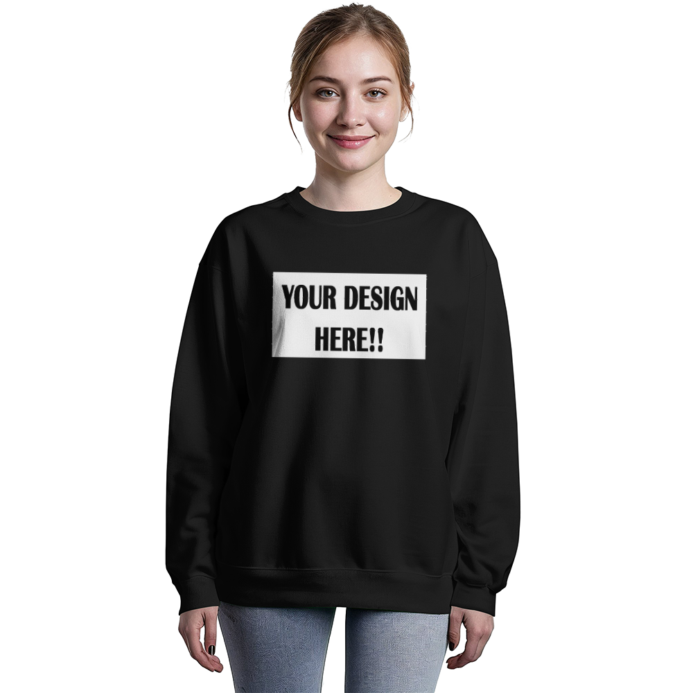 Custom Design Bella + Canvas 3945 Unisex Crewneck Sweatshirt Front Print