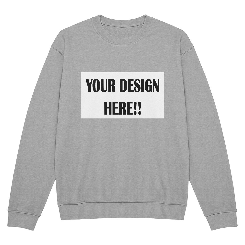 Custom Design Bella + Canvas 3945 Unisex Crewneck Sweatshirt Front Print