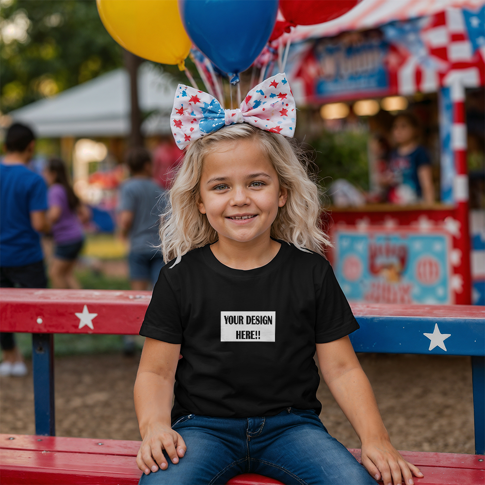 Custom Design Bella + Canvas 3001Y Unisex Youth T-Shirt Front Print