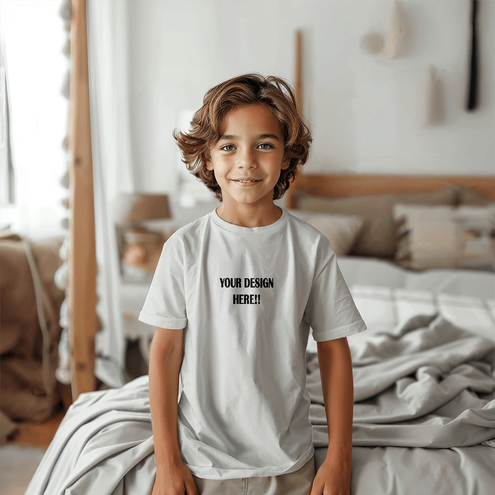 Custom Design Bella + Canvas 3001Y Unisex Youth T-Shirt Front Print