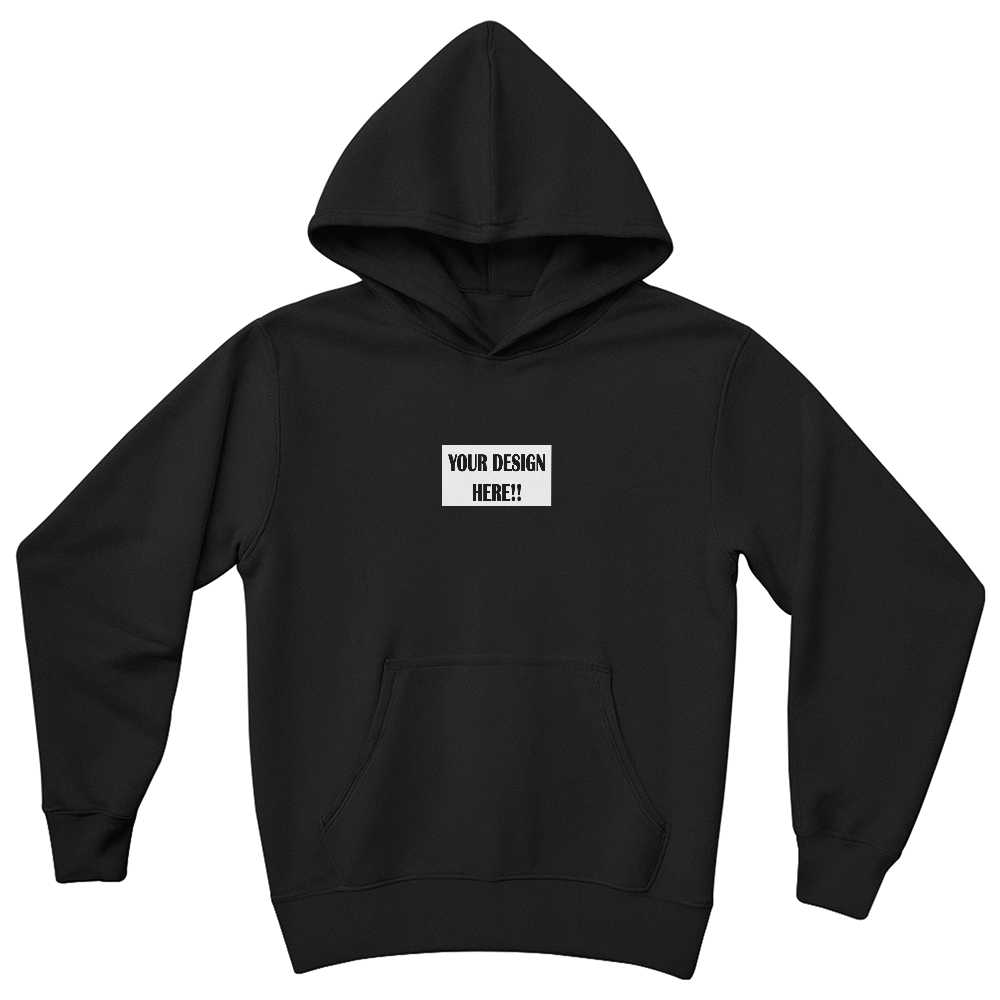 Custom Design Bella + Canvas 3719Y Unisex Youth Pullover Hoodie Front Print