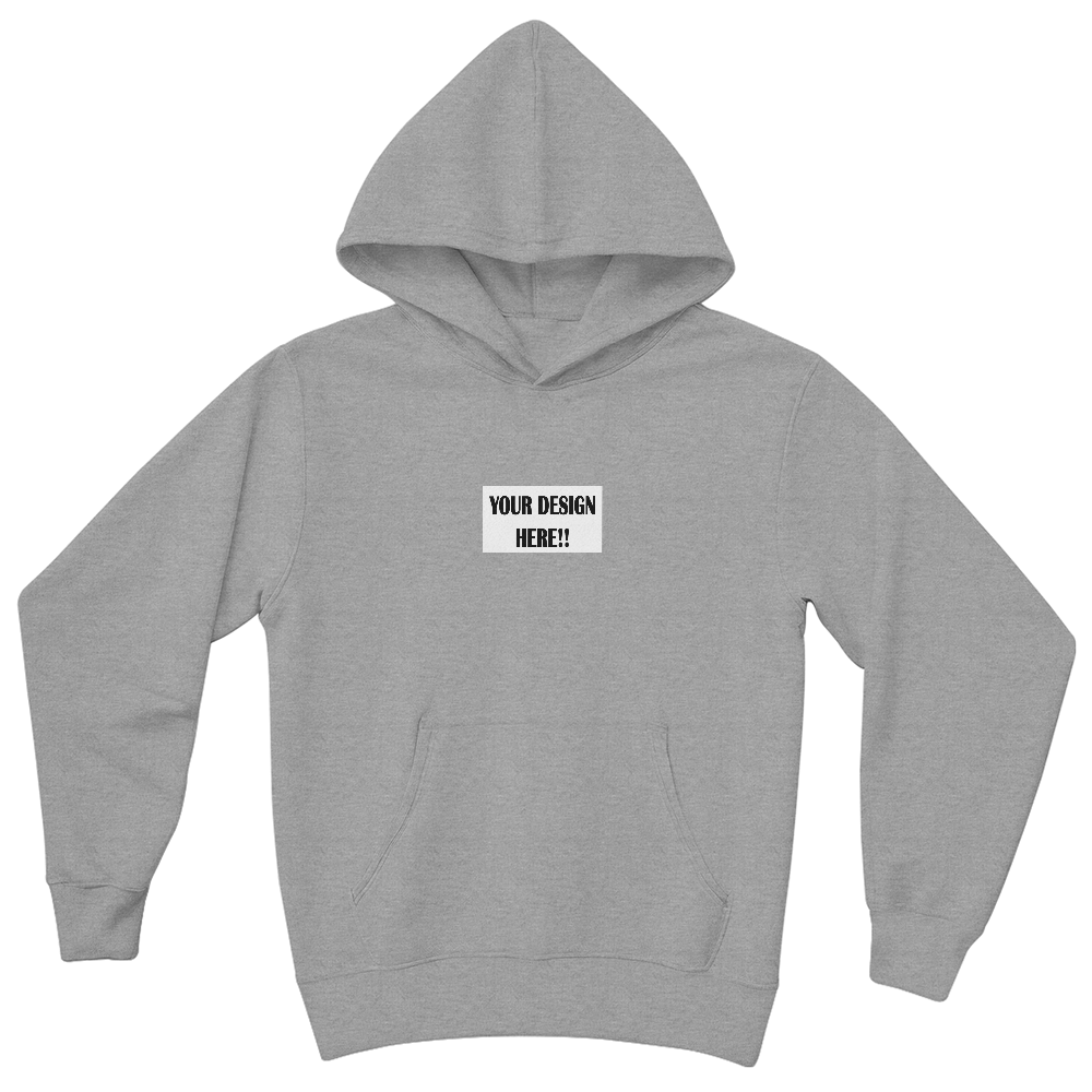 Custom Design Bella + Canvas 3719Y Unisex Youth Pullover Hoodie Front Print