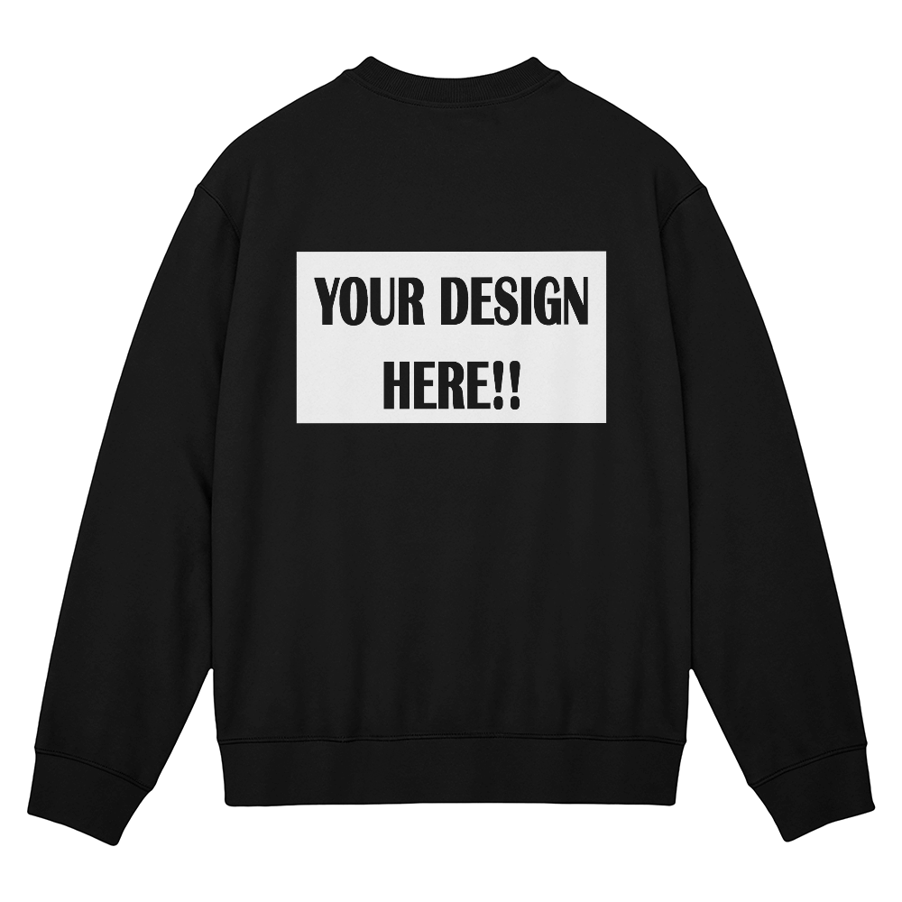 Custom Design Bella + Canvas 3945 Unisex Crewneck Sweatshirt Back Print