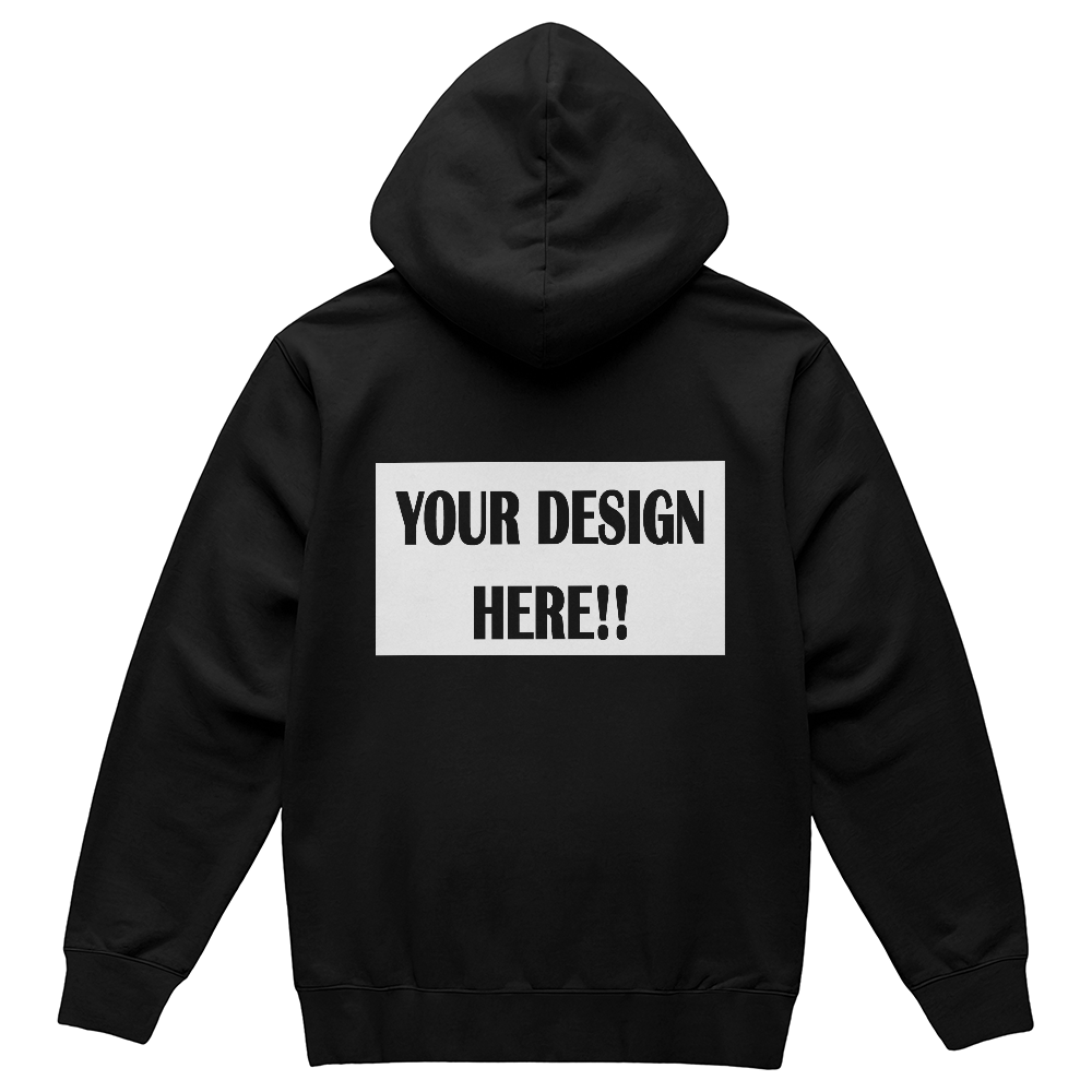 Custom Design Bella + Canvas 3719 Unisex Pullover Hoodie Back Print