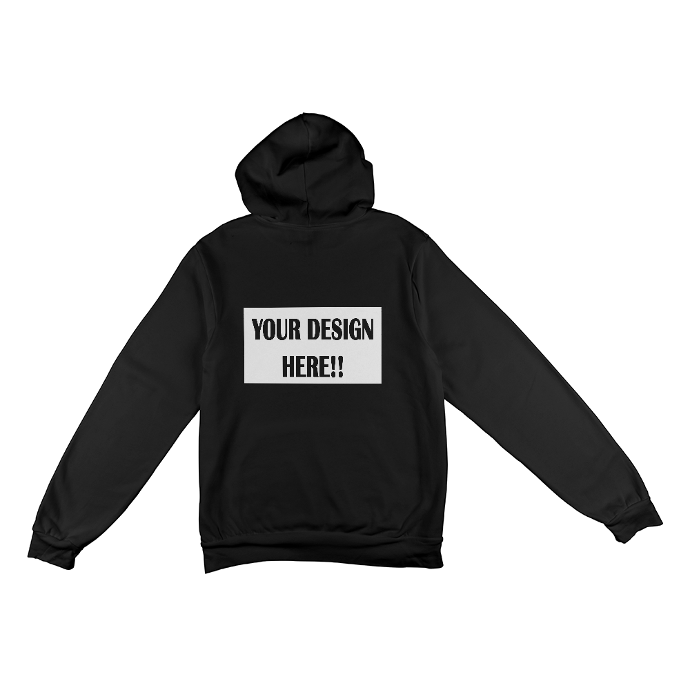Custom Design Bella + Canvas 3719 Unisex Pullover Hoodie Back Print