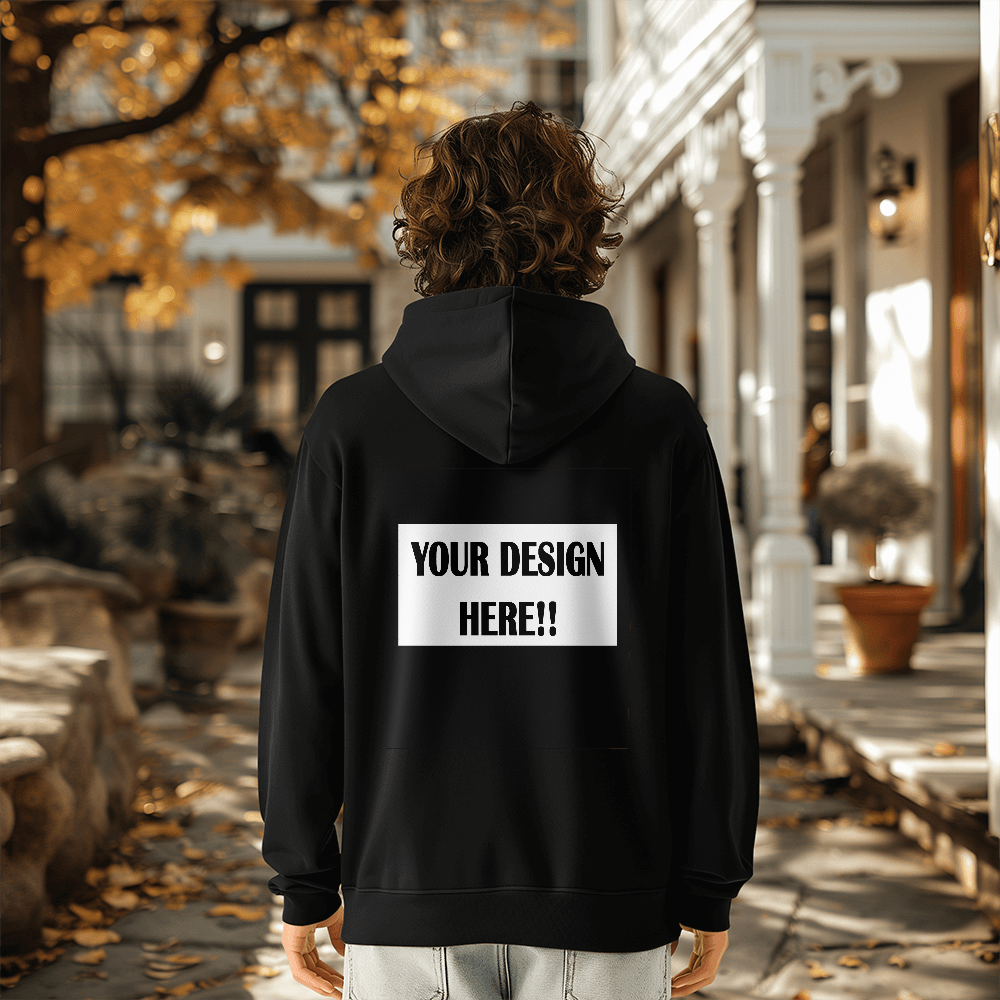 Custom Design Bella + Canvas 3719 Unisex Pullover Hoodie Back Print