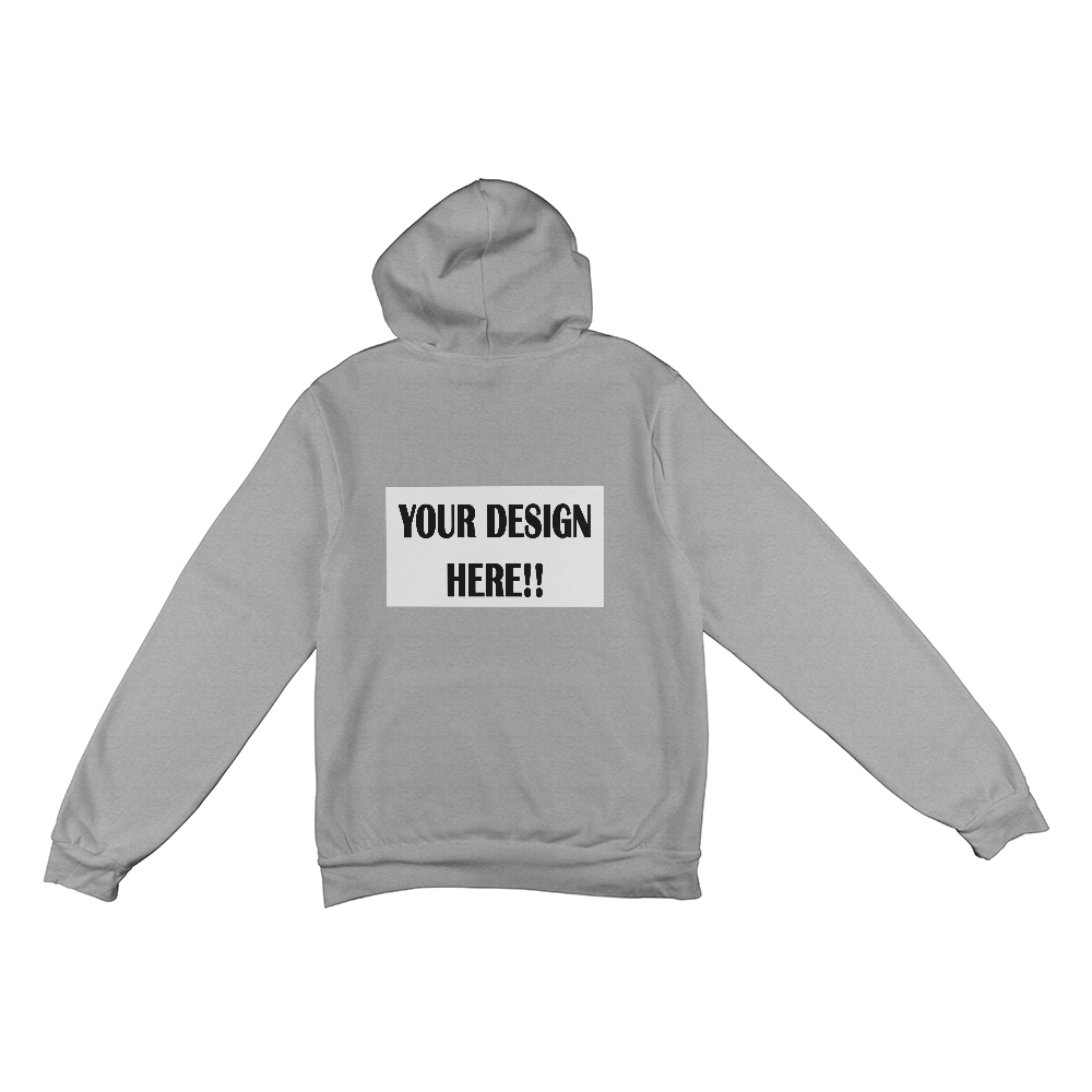 Custom Design Bella + Canvas 3719 Unisex Pullover Hoodie Back Print