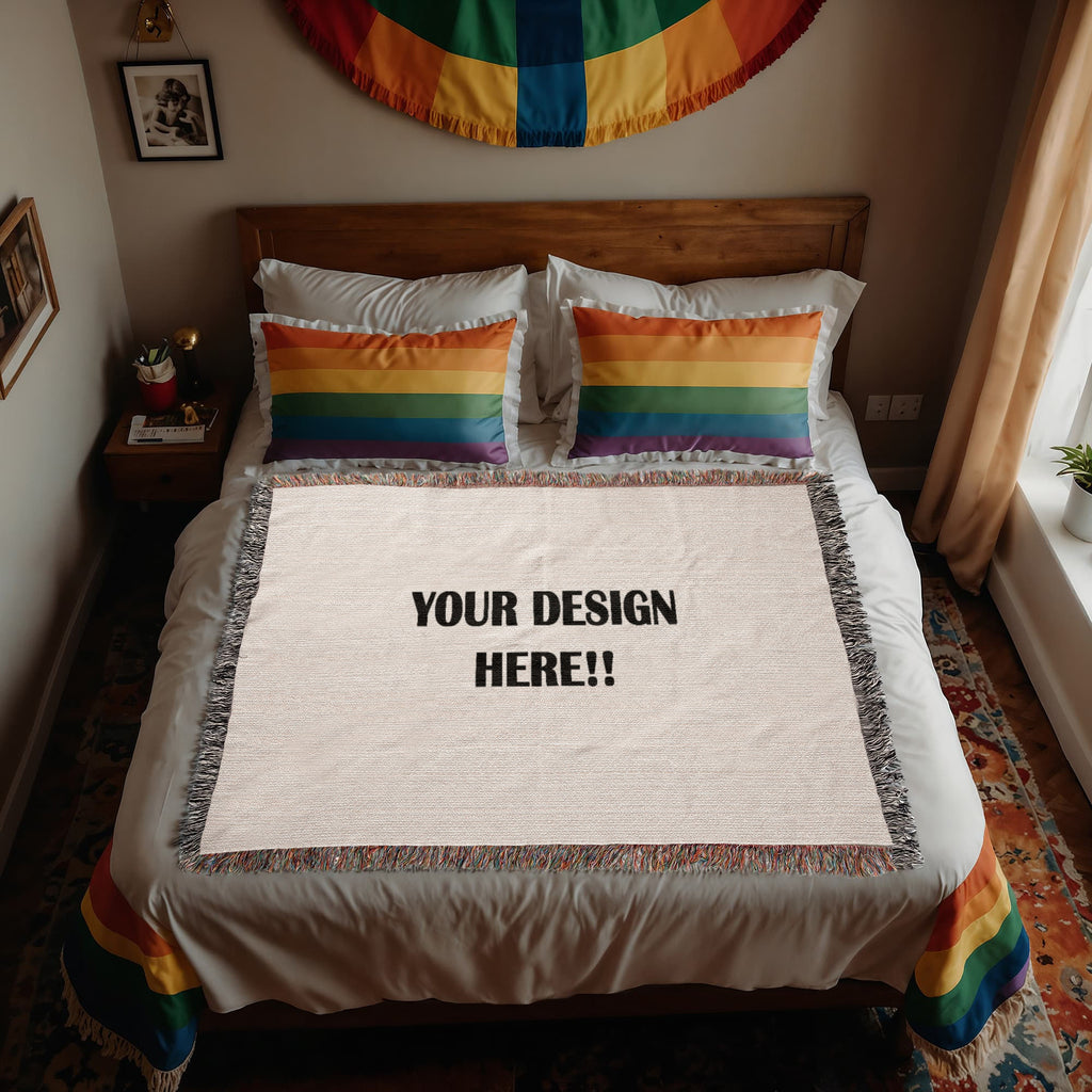 Custom Design Photo Heirloom Woven Blanket - Lanscape