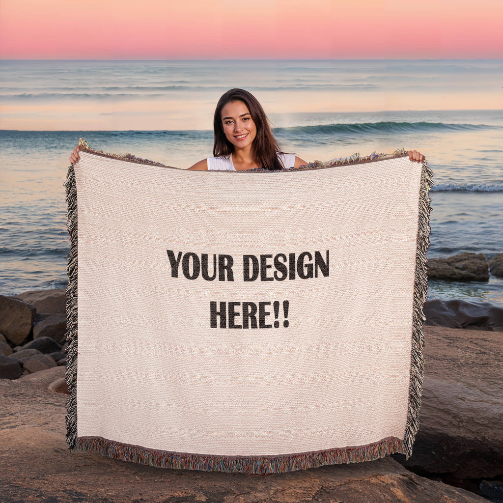 Custom Design Photo Heirloom Woven Blanket - Lanscape