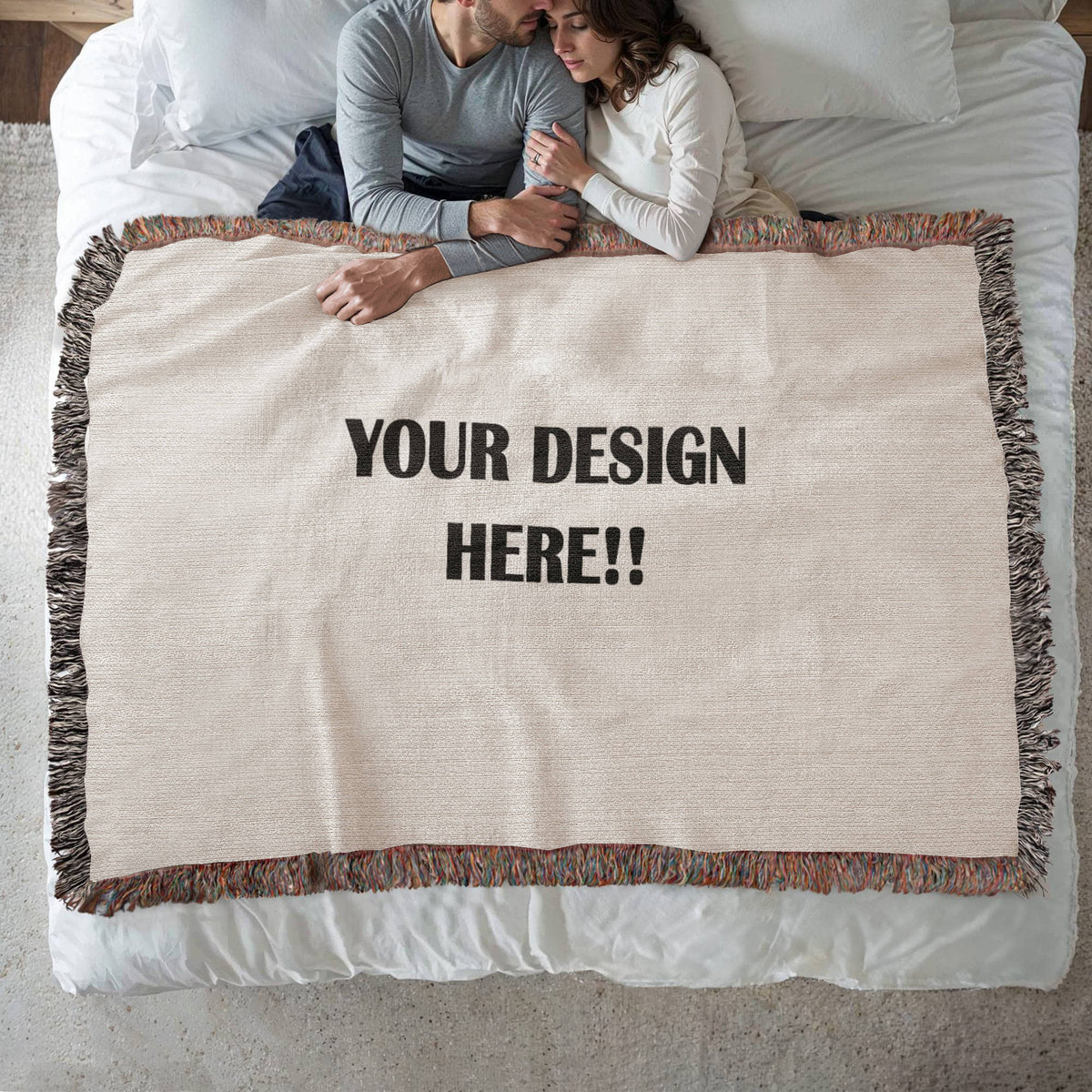 Custom Design Photo Heirloom Woven Blanket - Lanscape