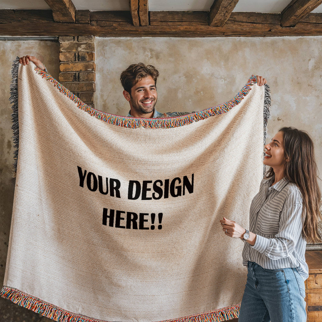 Custom Design Photo Heirloom Woven Blanket - Lanscape