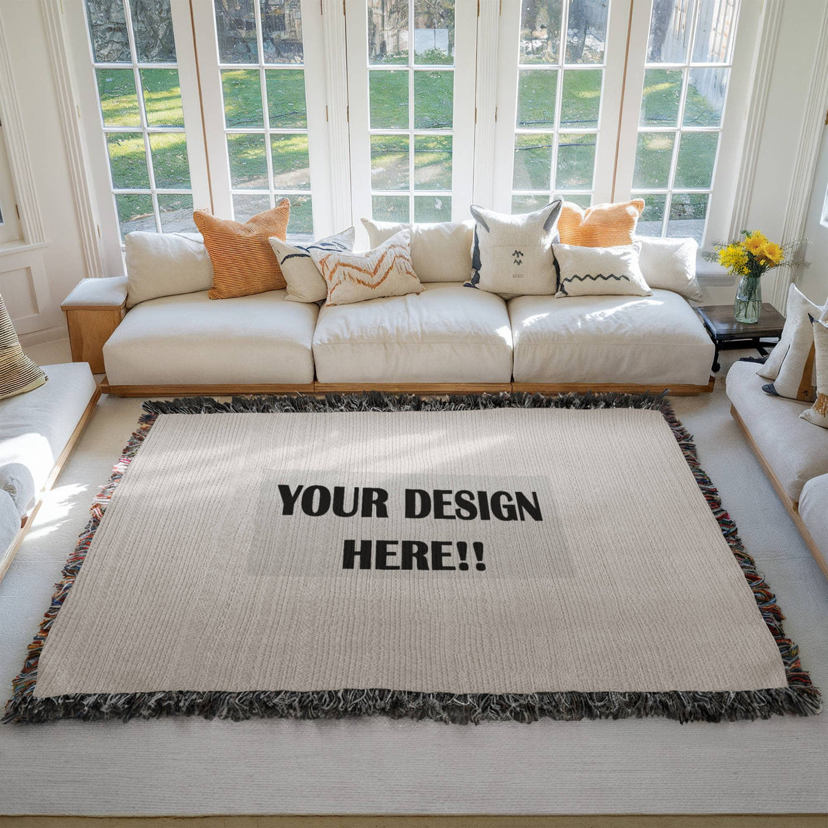 Custom Design Photo Heirloom Woven Blanket - Lanscape