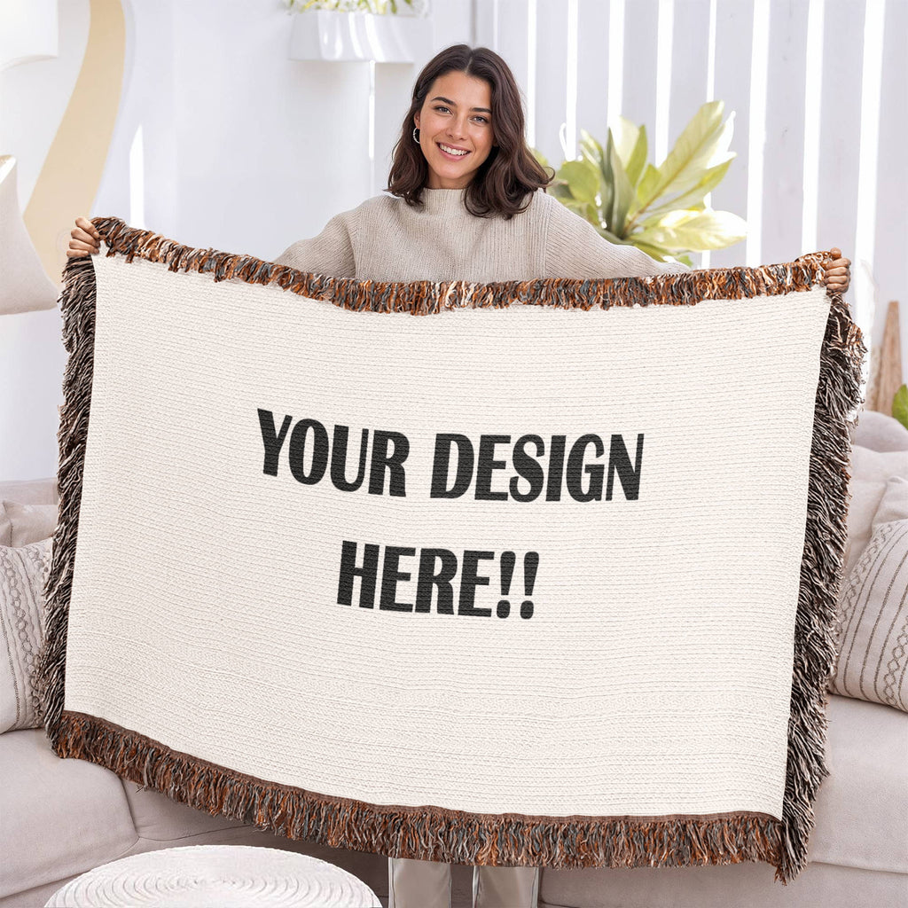 Custom Design Artwork Heirloom Woven Blanket - Landscape
